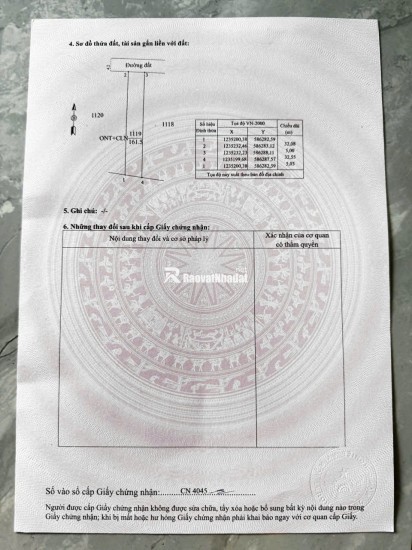 Nhanh tay sở hữu lô đất lý tưởng tại Xã Bàu Đồn, Gò Dầu, Tây Ninh.